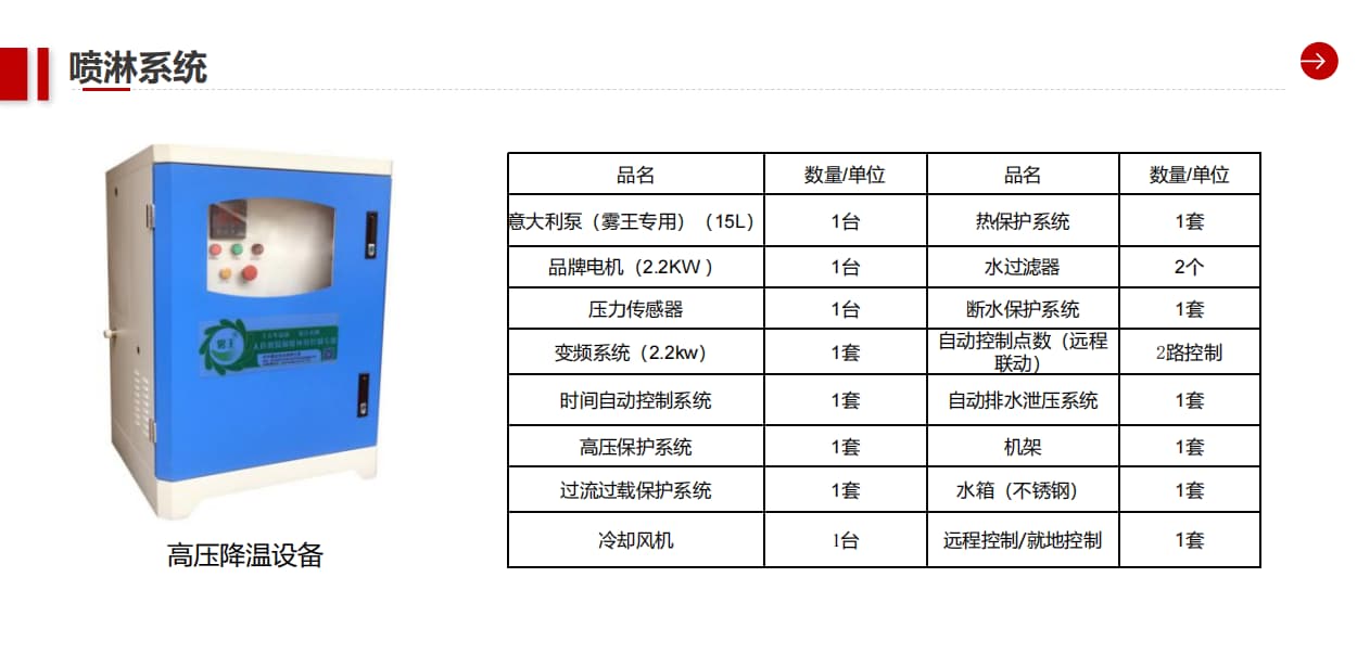 高壓降溫設備